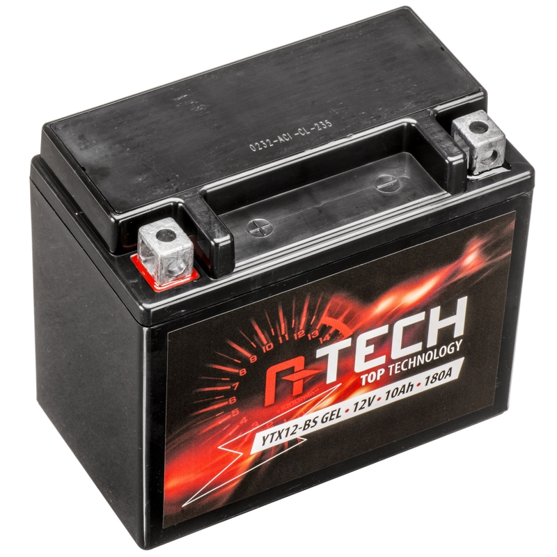 Batería de gel A-TECH 12V, YTX12-BS, 10Ah, 180A, sin mantenimiento