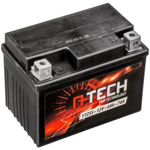 Batería de gel A-TECH 12V, YTX4L/YTZ5S, 4Ah, 70A, sin mantenimiento