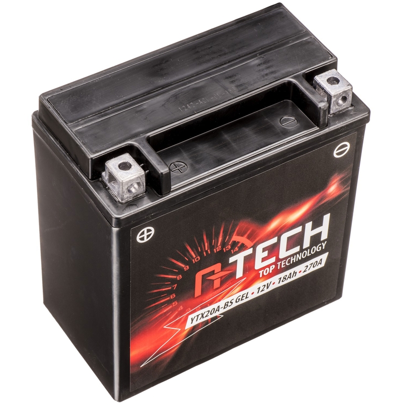 Batería de gel A-TECH 12V, YTX20A-BS GEL, 18Ah, 270A, sin mantenimiento