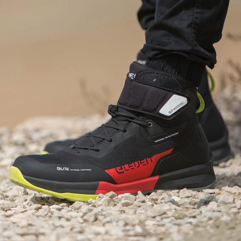 Botas de moto Eleveit STRATOS E-Dry negro-rojo