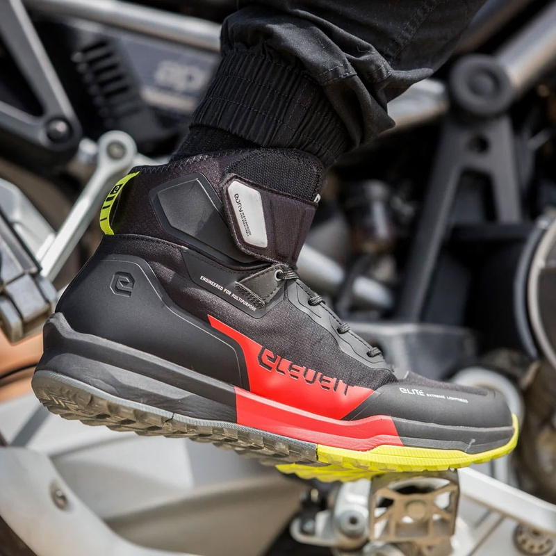 Botas de moto Eleveit STRATOS E-Dry negro-rojo