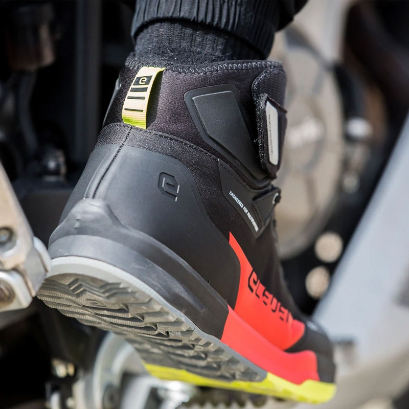 Botas de moto Eleveit STRATOS E-Dry negro-rojo