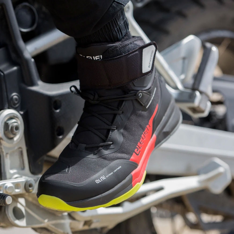 Botas de moto Eleveit STRATOS E-Dry negro-rojo