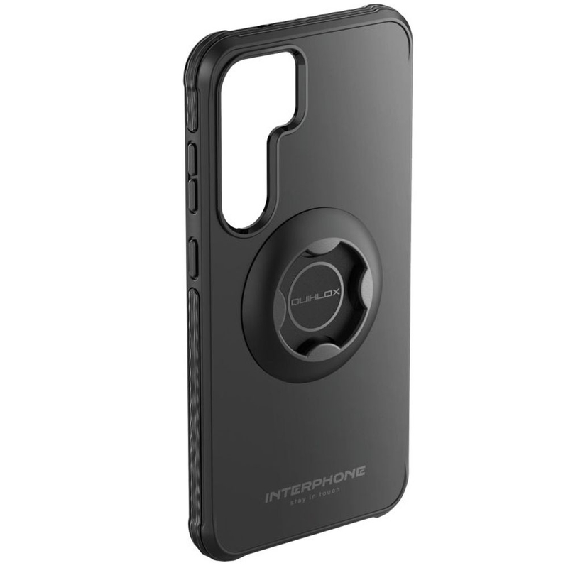 Funda protectora Interphone QUIKLOX Tetraforce para Samsung Galaxy S25 negra