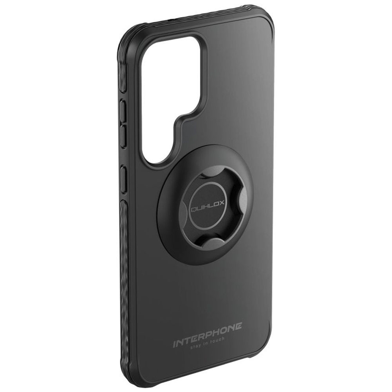 Funda protectora Interphone QUIKLOX Tetraforce para Samsung Galaxy S25 Ultra negra