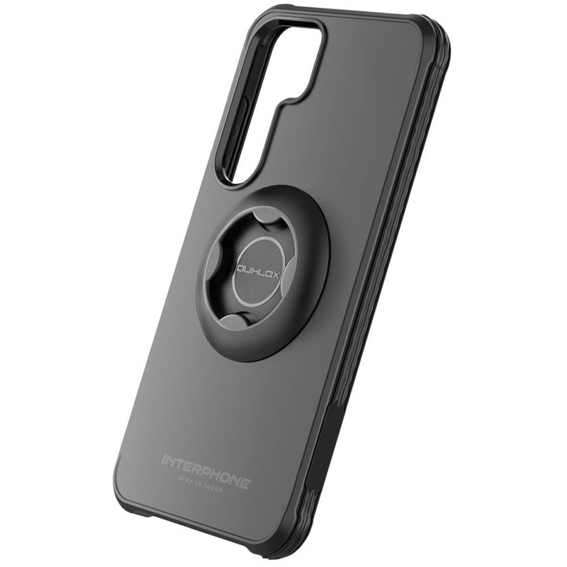 Funda protectora Interphone QUIKLOX Tetraforce para Samsung Galaxy S25 Plus negra