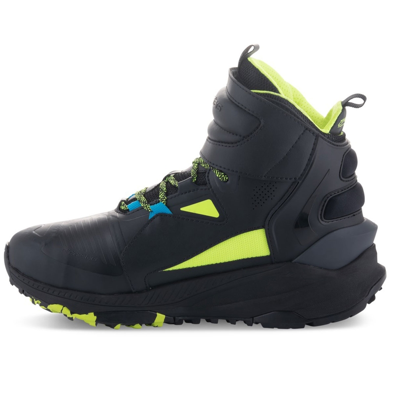 Botas de moto Alpinestars Speedstreet en negro, lima y azul