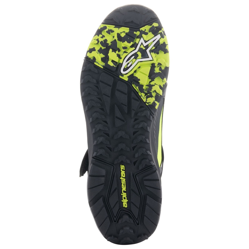 Botas de moto Alpinestars Speedstreet en negro, lima y azul