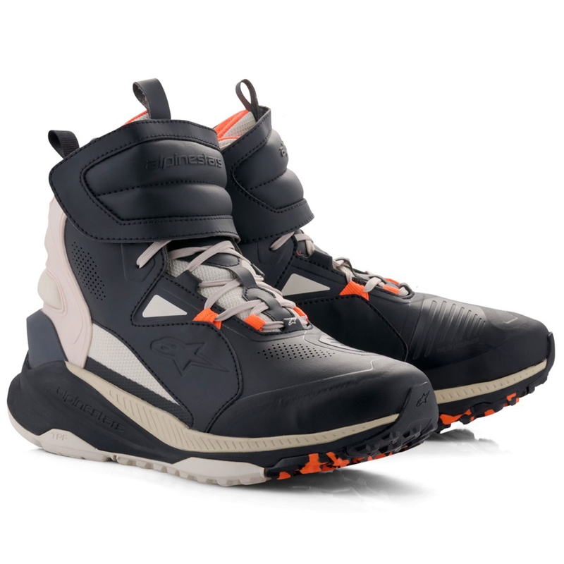 Botas de moto Alpinestars Speedstreet en negro-almendra-naranja