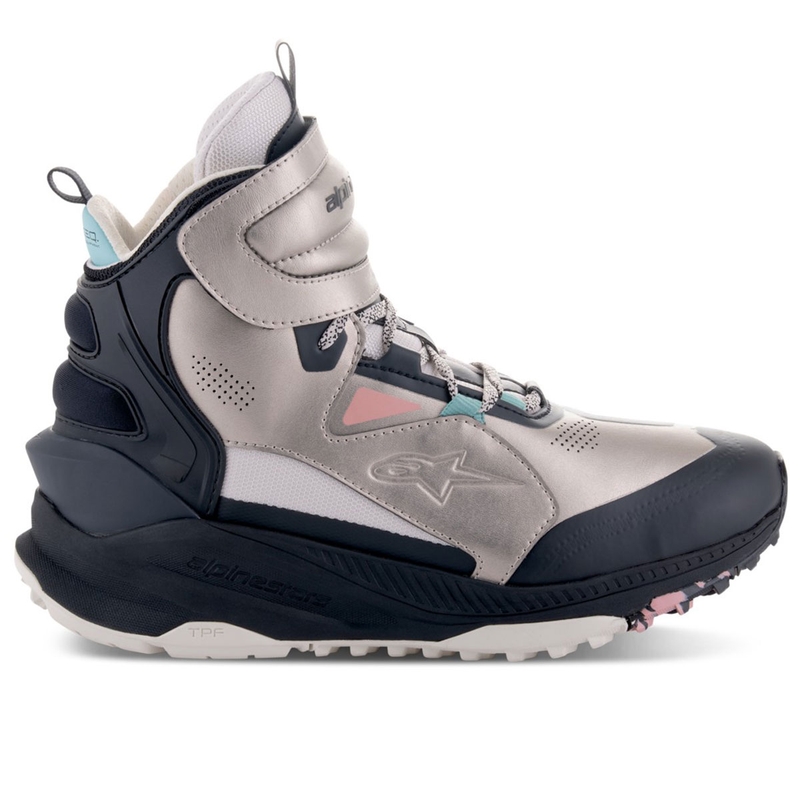 Botas de moto Alpinestars Speedstreet beige-coral-negro-azul