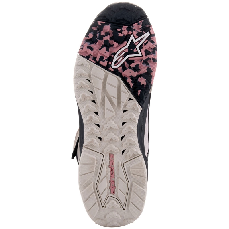 Botas de moto Alpinestars Speedstreet beige-coral-negro-azul