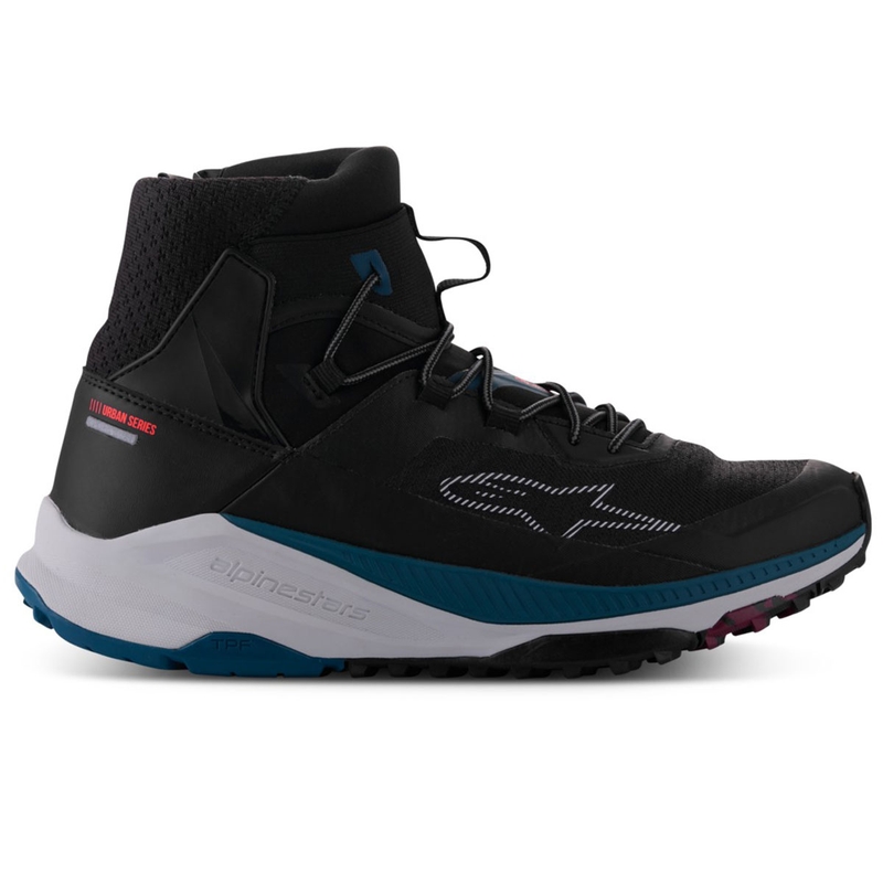 Botas de moto Alpinestars Speedforce XR en negro, azul, verde y gris