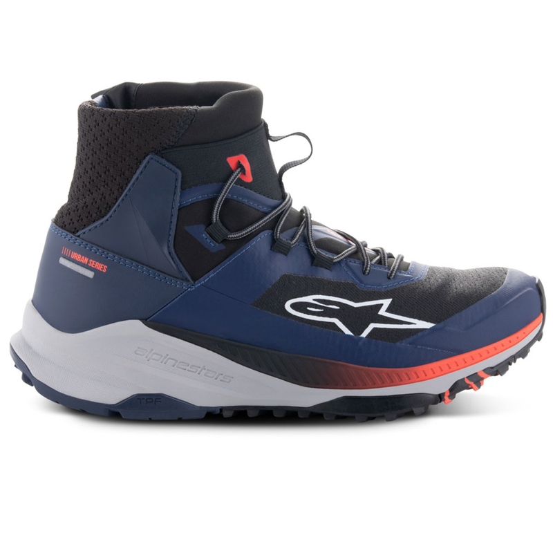 Botas de moto Alpinestars Speedforce XR en azul-negro-rojo fluorescente-gris