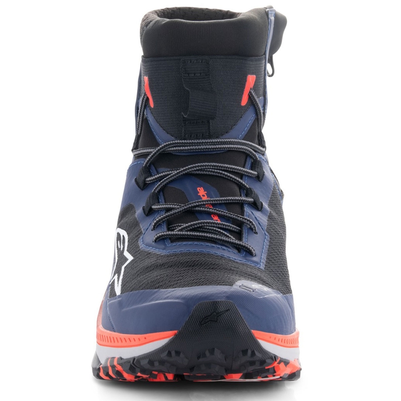 Botas de moto Alpinestars Speedforce XR en azul-negro-rojo fluorescente-gris