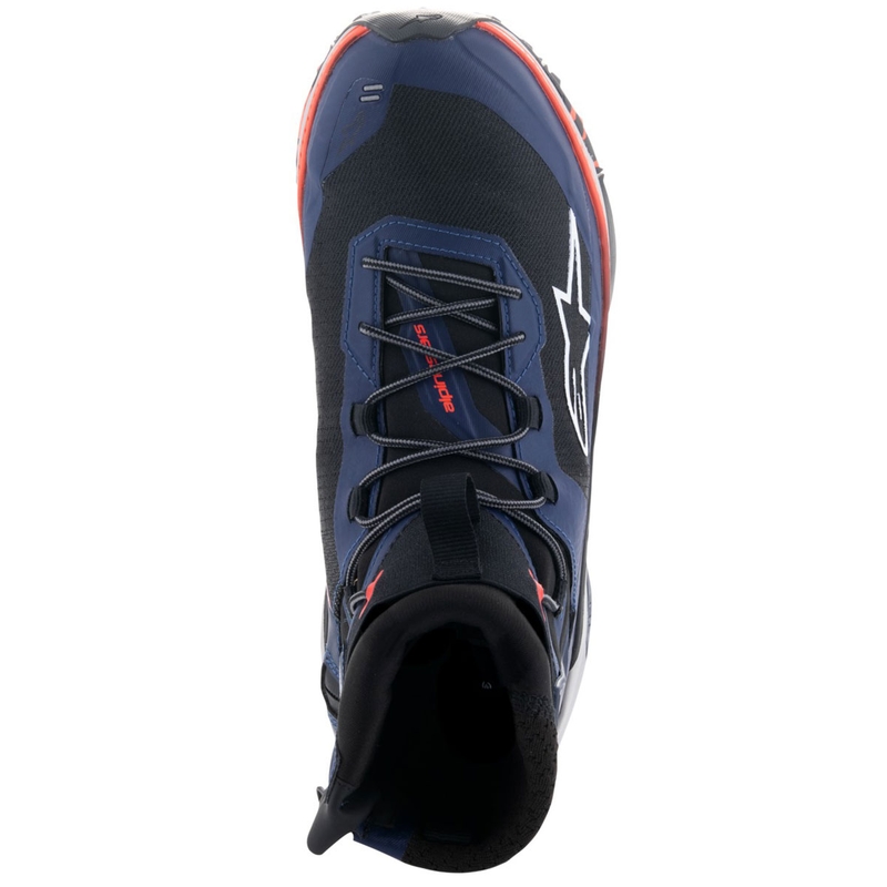 Botas de moto Alpinestars Speedforce XR en azul-negro-rojo fluorescente-gris