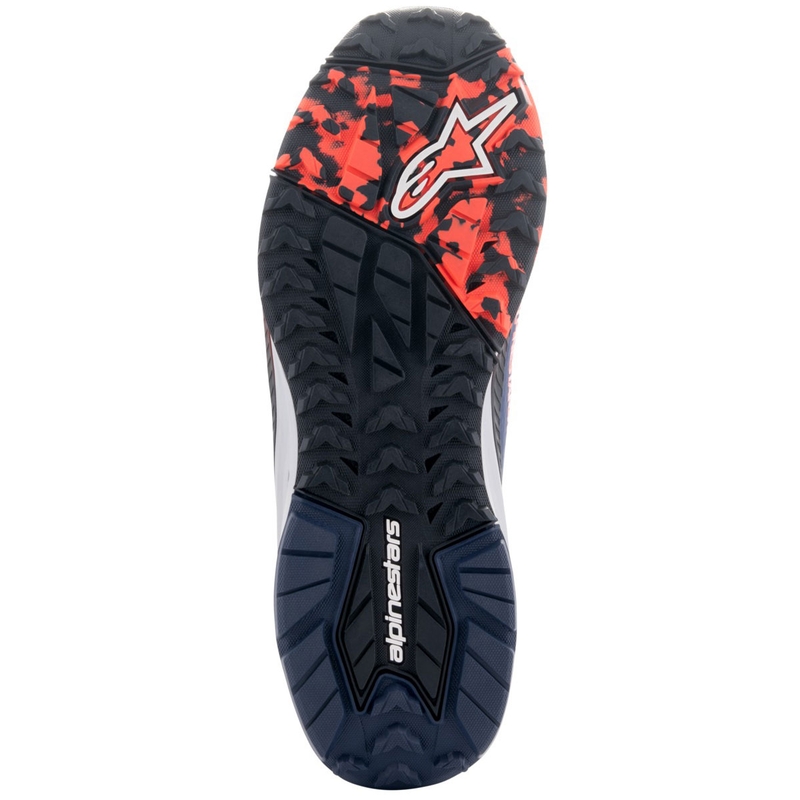 Botas de moto Alpinestars Speedforce XR en azul-negro-rojo fluorescente-gris