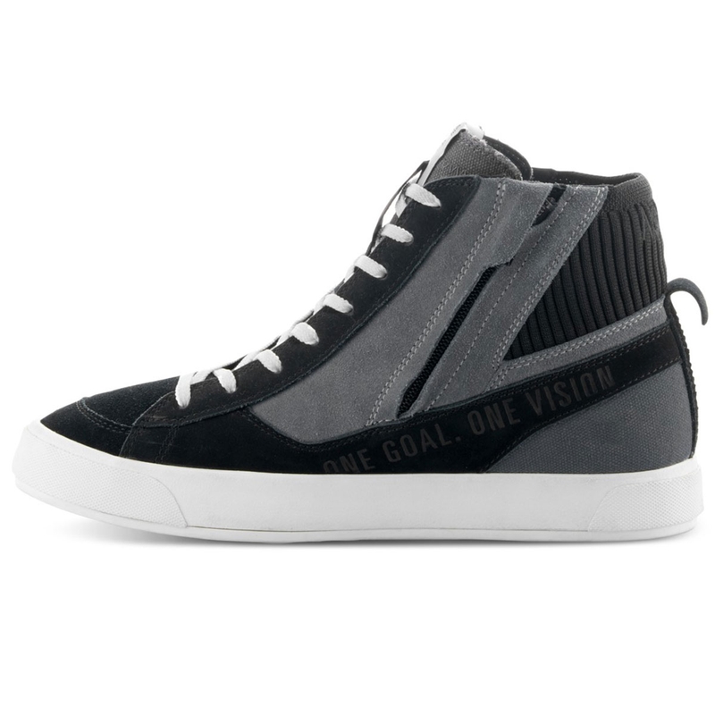 Botas de moto Alpinestars Stated en negro, gris y blanco