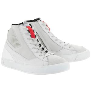 Botas de moto Alpinestars Stated blancas y grises