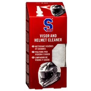 Limpiador de viseras y cascos S100 con paño de microfibra - Limpiador de viseras y cascos 100 ml