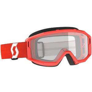 Gafas de motocross SCOTT Primal Clear rojo-transparente