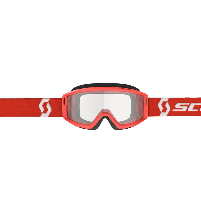 Gafas de motocross SCOTT Primal Clear rojo-transparente