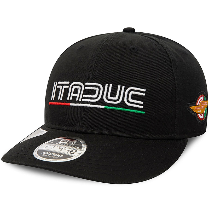 Gorra Ducati Meccanica con logotipo vintage, negra