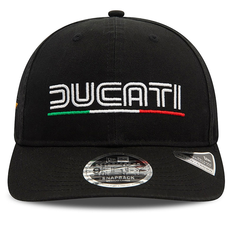 Gorra Ducati Meccanica con logotipo vintage, negra
