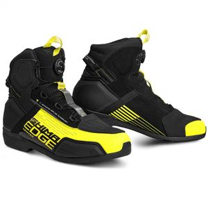 Botas de moto Shima Edge Vent Negro-Amarillo Fluo