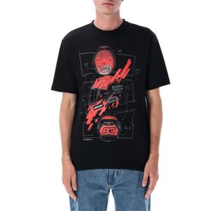 Camiseta Ducati Marc Márquez - Casco MotoGP negro-rojo