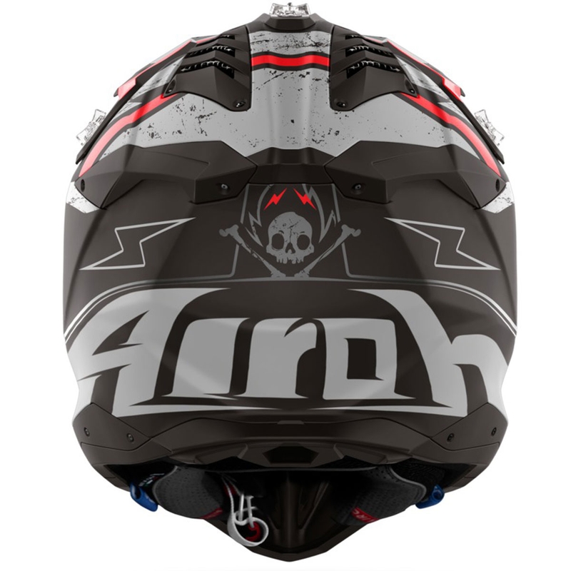 Casco de motocross Airoh Aviator 3 Burnout negro mate