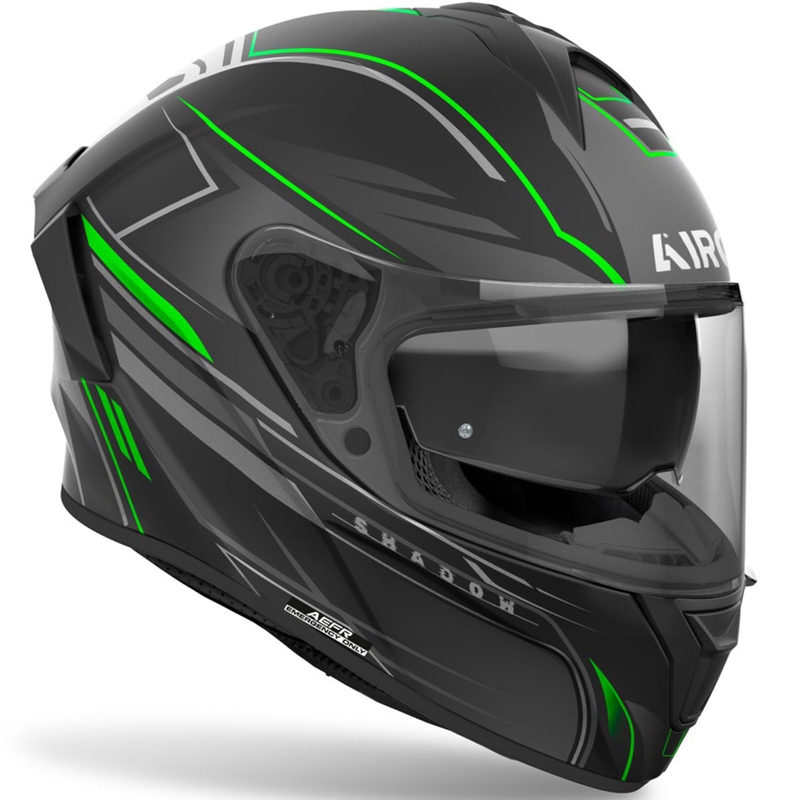 Casco integral de moto Airoh SPARK 2 Shadow verde mate