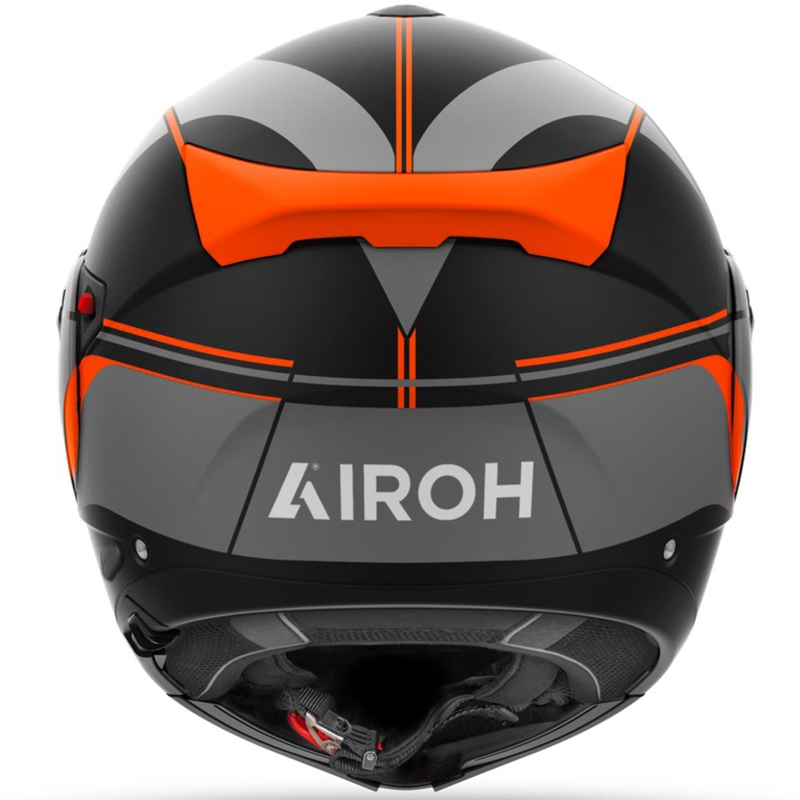 Casco abatible Airoh Specktre Leaf naranja mate