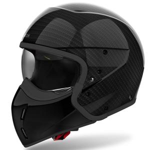 Casco modular de moto Airoh J110 Carbon negro brillante