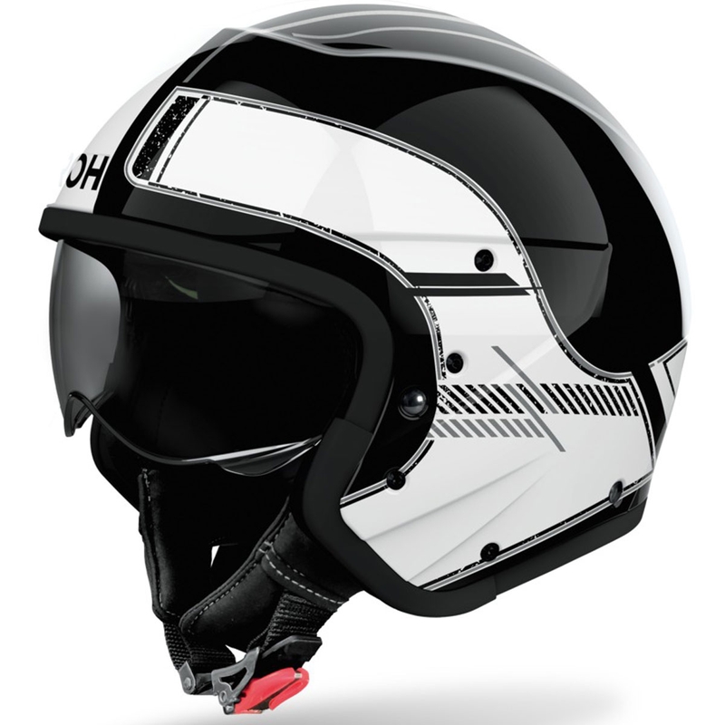 Casco modular de moto Airoh J110 Raster blanco brillante
