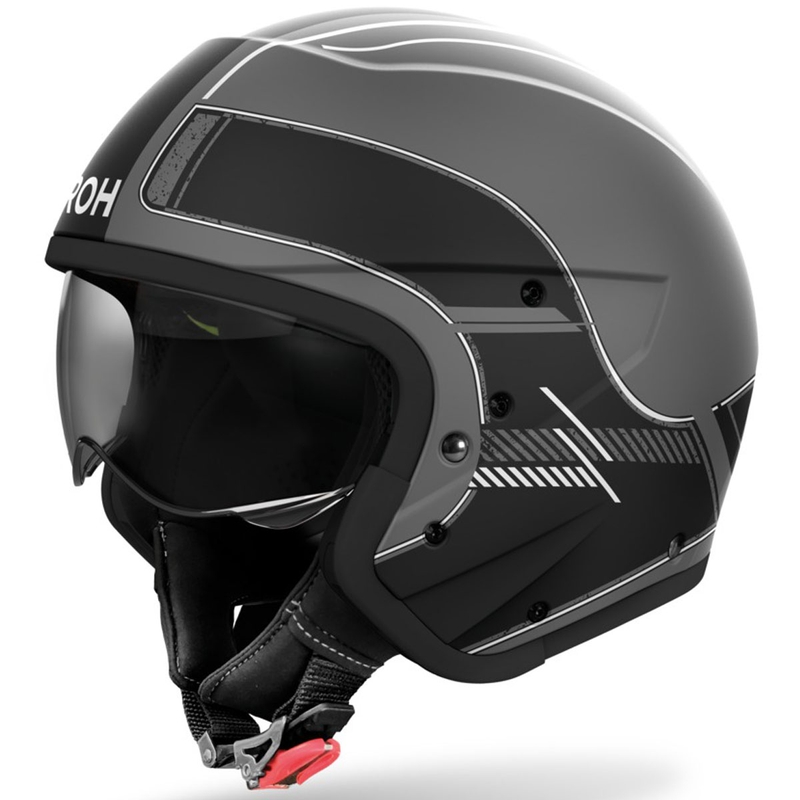 Casco modular de moto Airoh J110 Raster negro mate