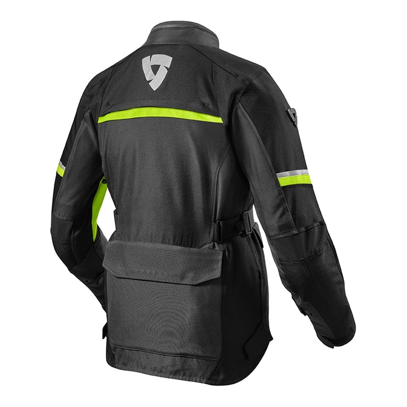 Chaqueta de moto Revit Outback 3 Black-Fluo Yellow para mujer liquidación