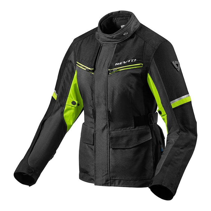 Chaqueta de moto Revit Outback 3 Black-Fluo Yellow para mujer liquidación