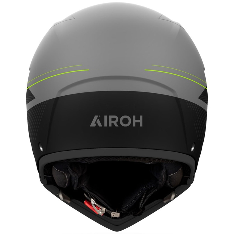 Casco modular de moto Airoh J110 Slim amarillo mate