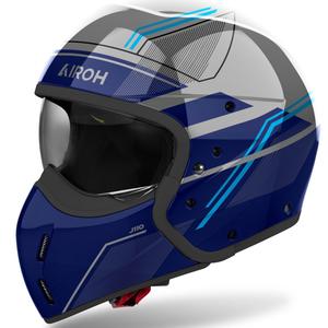 Casco modular de moto Airoh J110 Slim azul brillante
