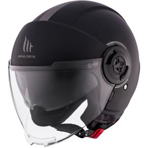 Casco de moto abierto MT Viale SV S negro mate