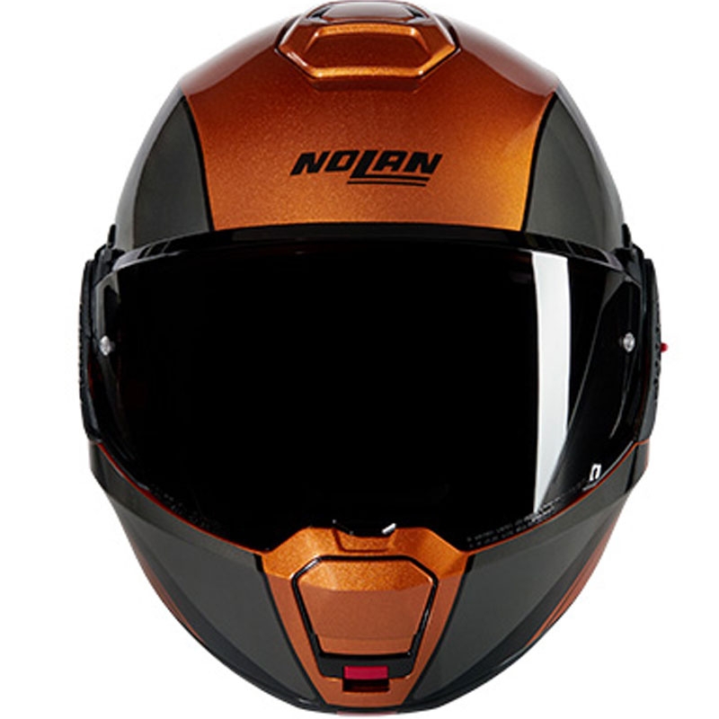 Casco de moto modular Nolan N120-1 Verniciatura Speciale N-COM 342 ocre-negro