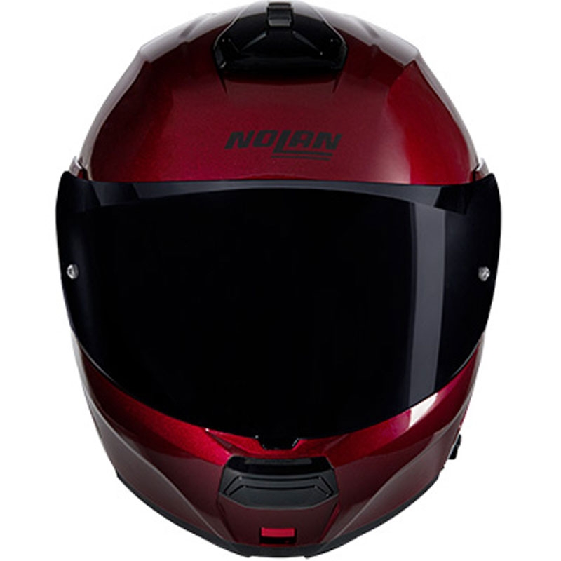 Casco de moto abatible Nolan N100-6 Verniciatura Speciale N-COM 341 rojo-negro