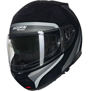 Casco de moto abatible Nolan N100-6 Assoluto N-COM 349 negro-gris