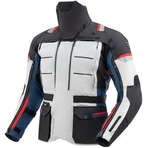 Chaqueta de moto Rebelhorn Cubby V azul-gris-roja