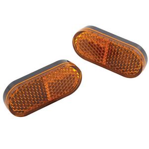 Reflector universal Highsider Smart con lámina autoadhesiva 50x22 mm naranja
