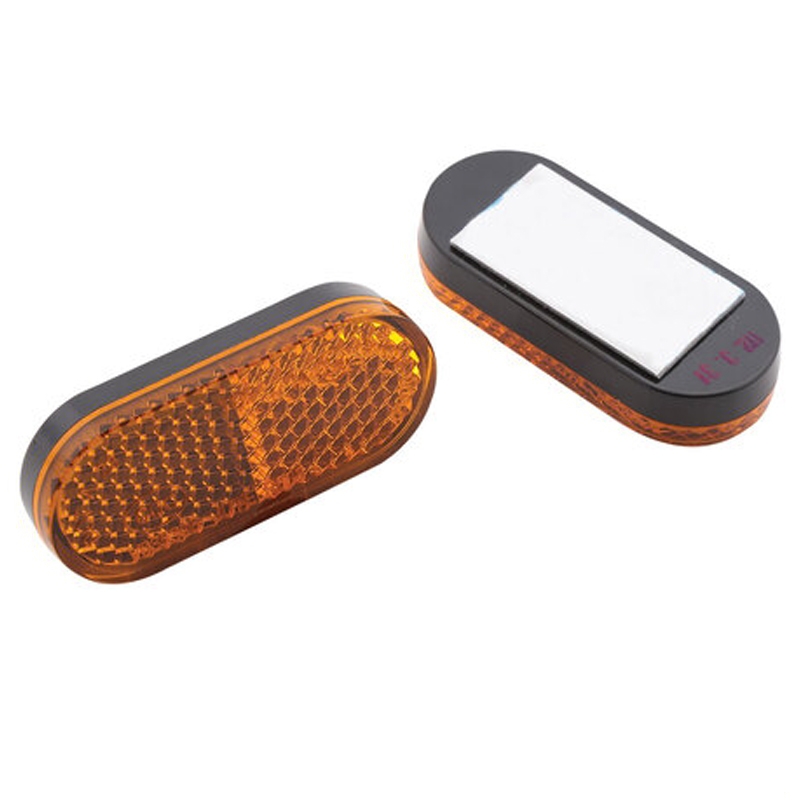 Reflector universal Highsider Smart con lámina autoadhesiva 50x22 mm naranja