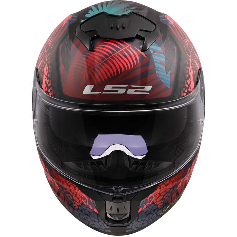 Casco integral de moto LS2 FF808 Stream II Jungle Negro-Rosa-Azul