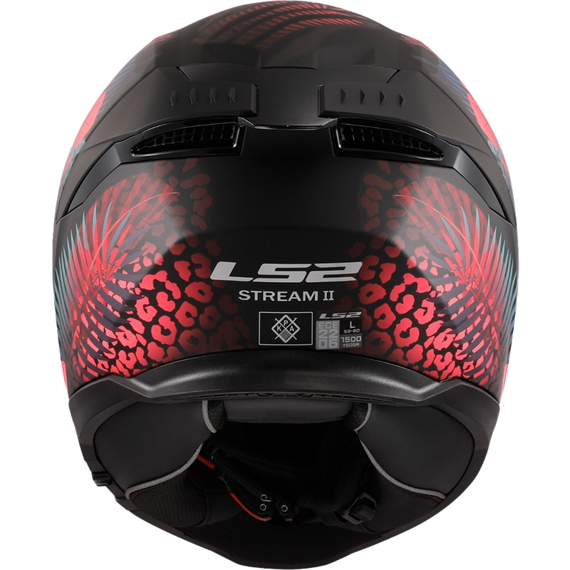 Casco integral de moto LS2 FF808 Stream II Jungle Negro-Rosa-Azul