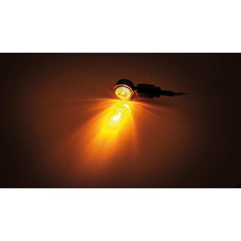 Intermitentes LED Highsider Smart HI-Power para motocicleta, color negro
