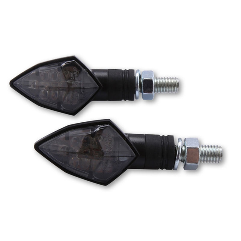 Intermitentes para motocicleta Highsider Smart Rock LED negro